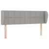 Vidaxl Wingback Headboard, Light Gray, 147X23X78/88 Cm, Fabric