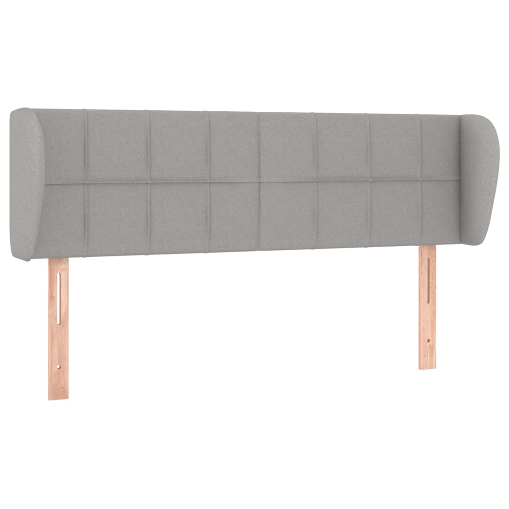 Vidaxl Wingback Headboard, Light Gray, 147X23X78/88 Cm, Fabric