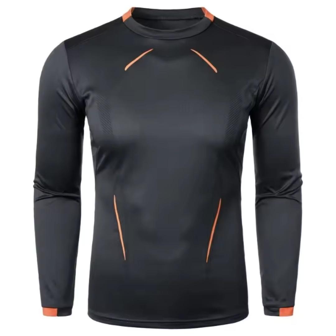 

Men T-shirt Long Sleeve Quick Dry Autumn Lightweight Breathable Streetwear Oversized Sports Fitness Outdoor Men T Shirt XS чёрный