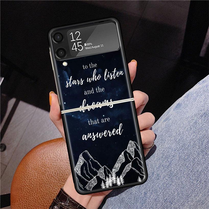 A Court of Mist Fury Sarah J Maas Phone Case For Samsung Z Flip 7 6 5 4 3 Galaxy ZFlip7 ZFlip6 ZFlip5 ZFlip4 ZFlip3 5G Print Cov