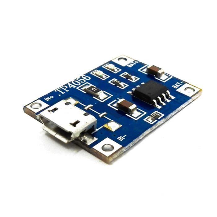 Module de chargeur de batterie li-ion lithium-ion de contrôleur de charge tp4056 micro usb 5v 1a