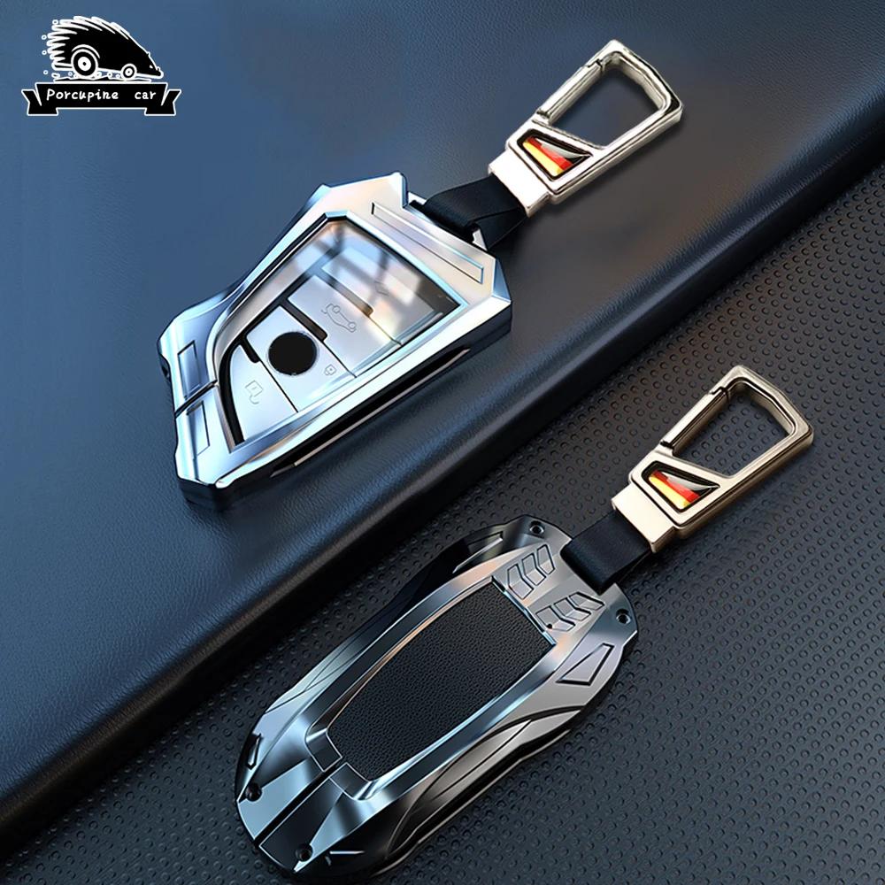 New Zinc Alloy Style Auto Key Fob Cover Case Housing Remote Fit For Bmw X3 X5 X6 F30 F34 F10 F20 G20 G30 G01 G02 G05 F15 F16 1 3 5 7 Series