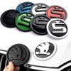 8/9/10cm ABS Car Front Hood Rear Trunk Badge Sticker for Octavia Rapid Fabia S Superb Kodiaq Scala Karop Kamiq Yeti Citigo