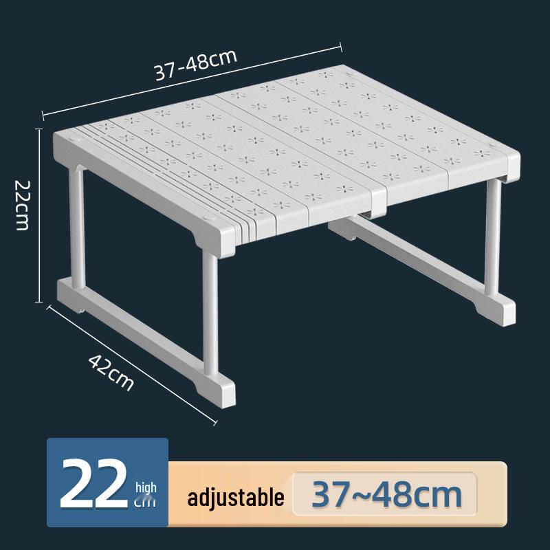 Retractable Nail-Free Storage Rack for Wardrobes and Cabinets