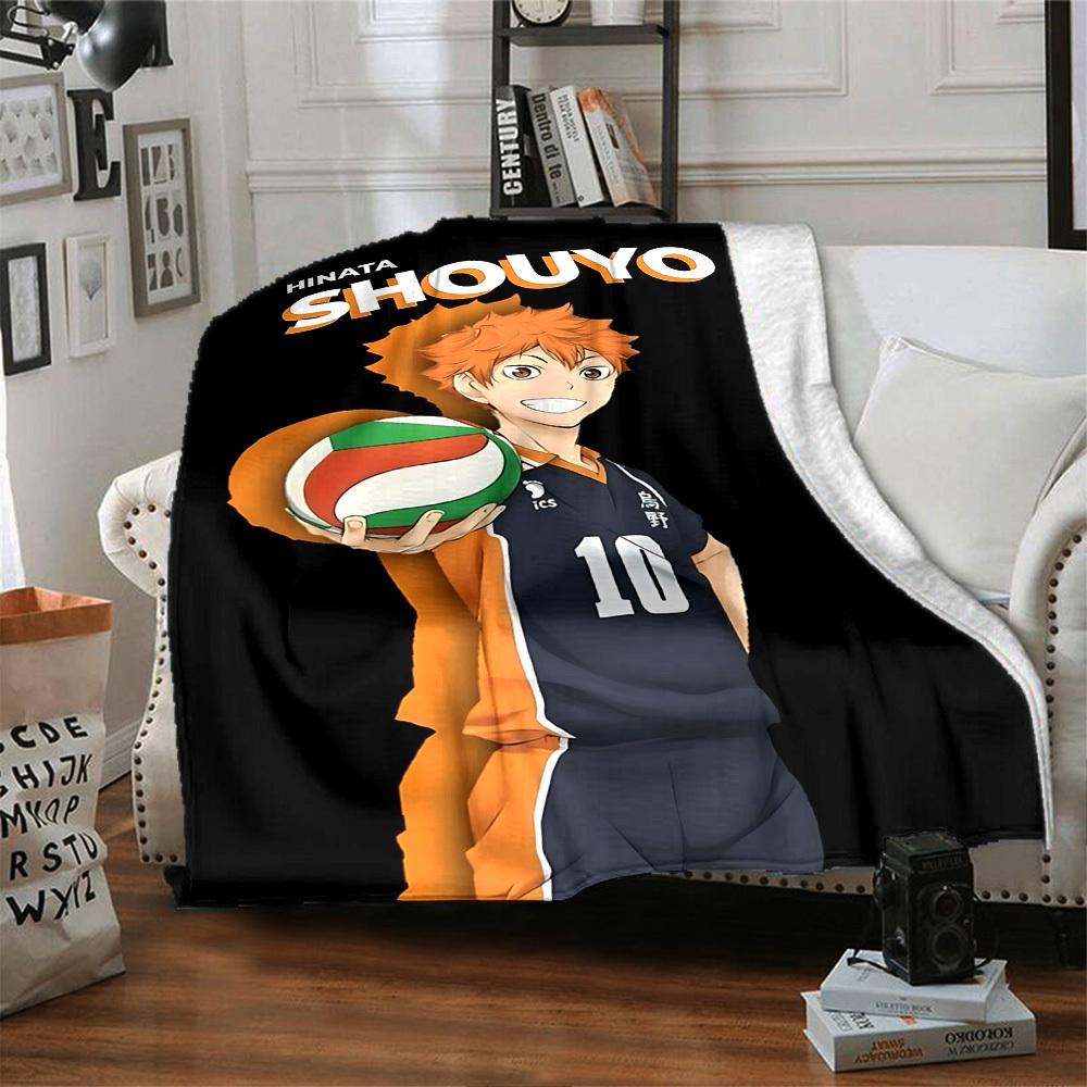 1pc volleyball player Throw Blanket Soft Flannel, Cozy All Season Polyester Perfect for Home, Office