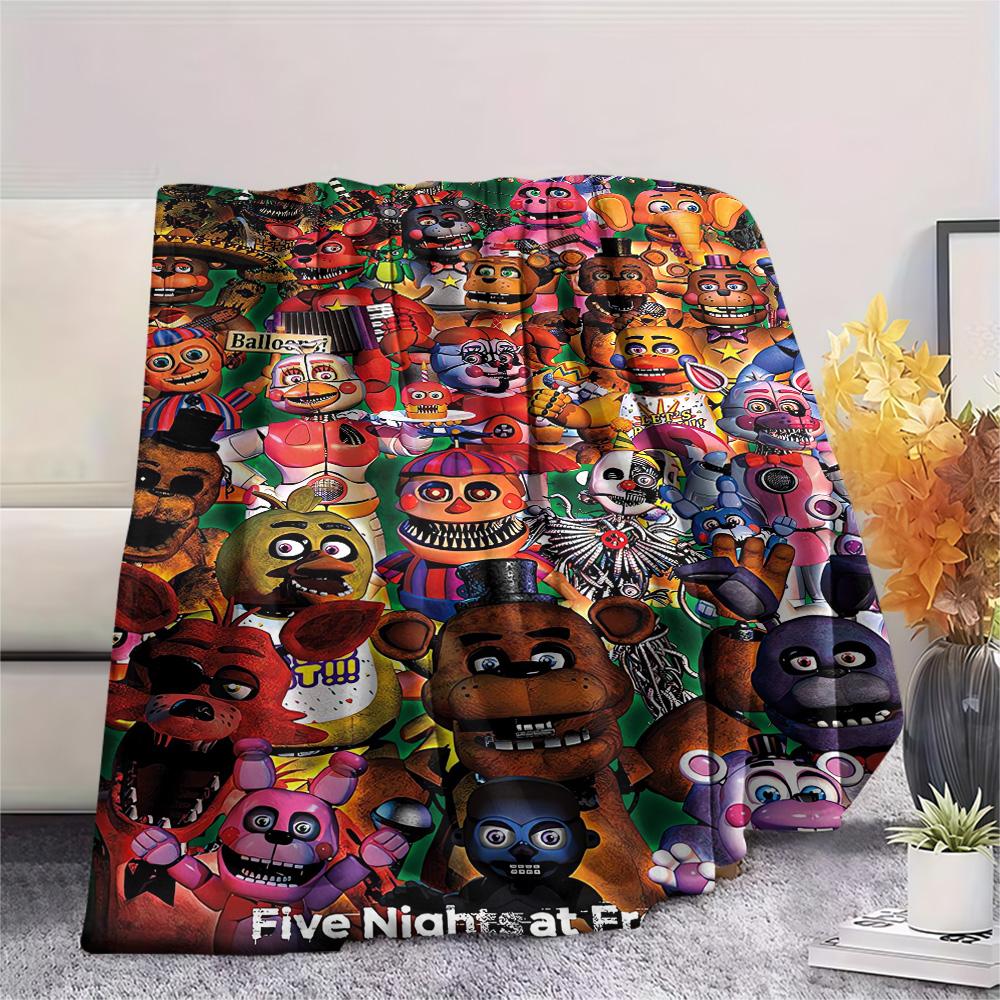 Five Nights Freddy'S Plushies Blanket Blanket Home Decor Office Rest Blanket Digital Printing Sheet