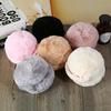 Orecchie da Animale Carine Morbide Paraorecchie Forma di Hamburger Accessori Abbigliamento Borsa Orsetto Peluche Paraorecchie Pieghevoli