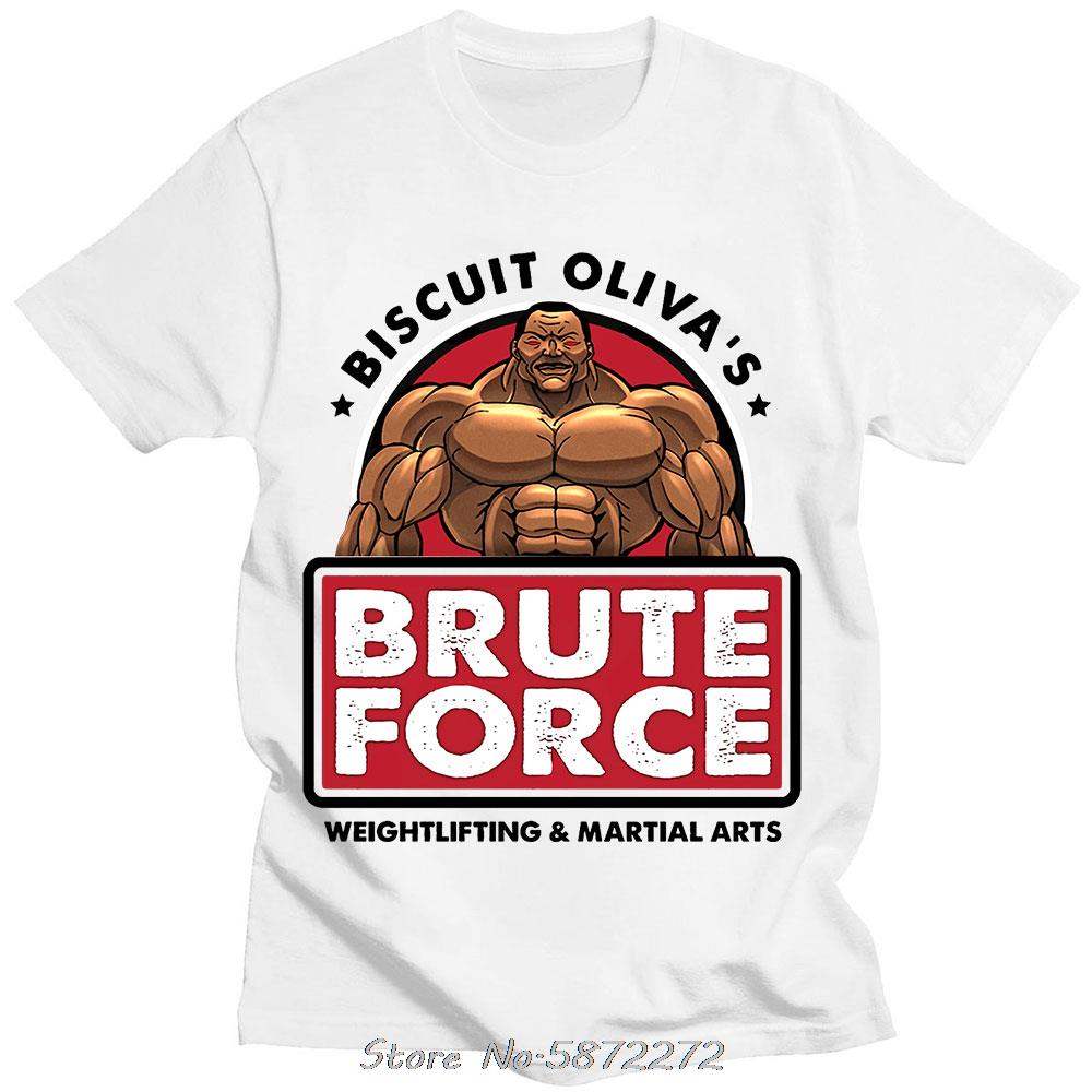 Baki The Grappler Anime Unisex T-Shirt Yujiro Hanma Lässiges Unisex Baumwoll-T-Shirt Kleidung Für Teenager Klassisches Punk-T-Shirt T-Shirt Kleidung