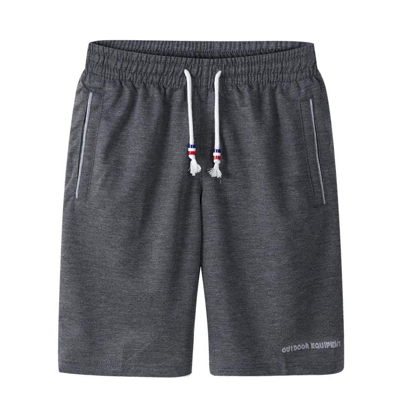 Men's Casual Sports Shorts with Elastic Waistband and Side Pockets