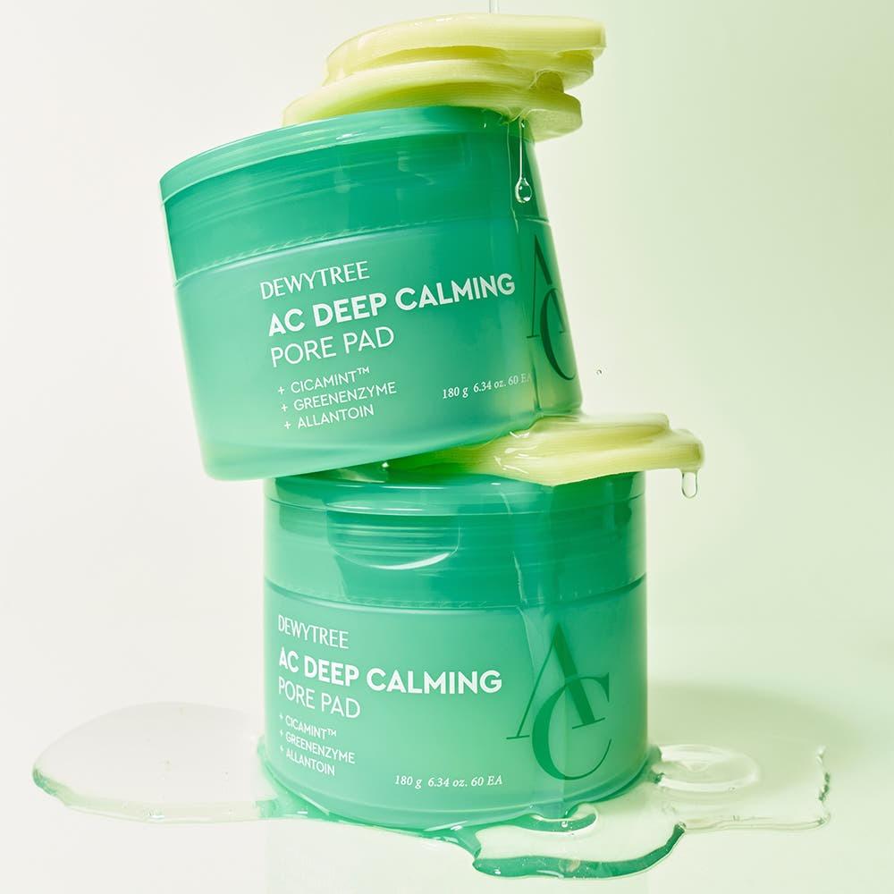 Dewytree AC Deep Calming Pore Pad 180g 60 sheets Soothing Exfoliating