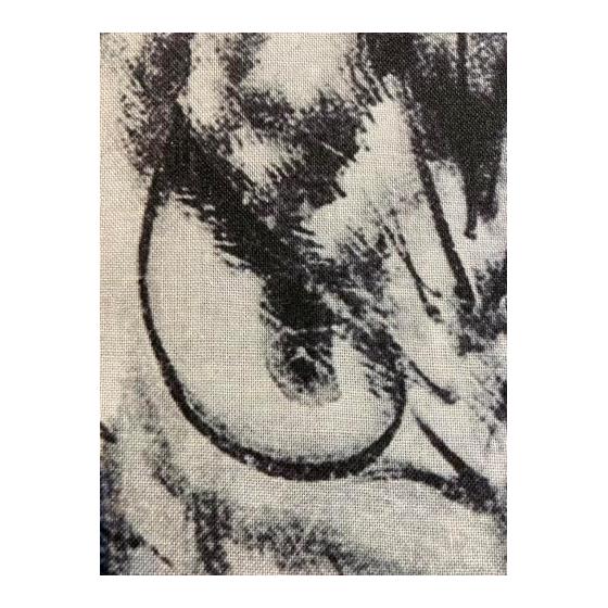 Ukiyo-e Tenugui Towel - Nagasawa Rosetsu "Tiger on Kinzan Muryoji Temple Screen" - Vertical Pattern, 100% Cotton, Made in Japan, Tokka Fabric