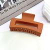 High-End Frosted Solid Color Hair Clip for Women
