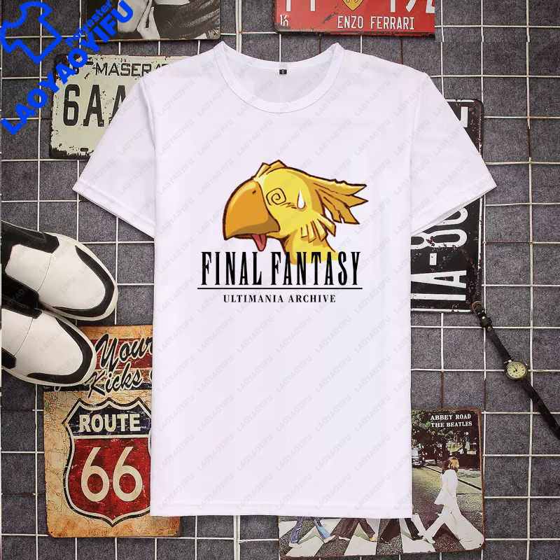 Final Fantasy Unisexs Tshirt Cute Shirt Unisexs Fashion Game Cloud Strife TShirt For Unisex Casual Buster Cactus Tops Short Sleeve