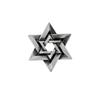 High-End Business Men's Suit Hollow Hexagonal Six-Pointed Star Retro Brooch