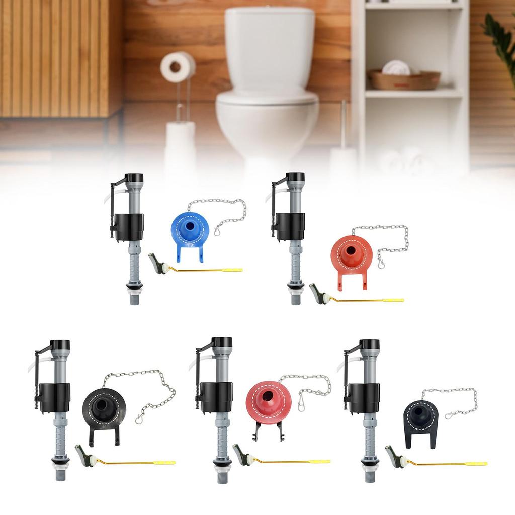 Toilet Push Flush Valve Height Adjustable Toilet Tank Part for Toilet Tanks
