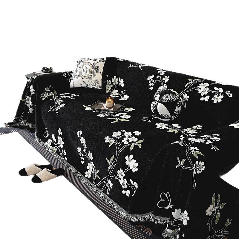 French High-end Sofa Cover 2025 New Four-season Universal Sofa Towel Chenier All-inclusive Cushion Cover Blanket