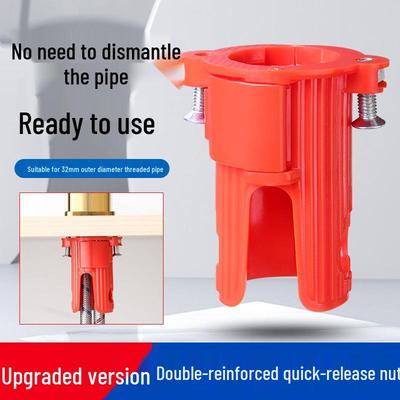 Quick-Mount Anti-Loosening Kitchen Faucet Nut for Hot/Cold Water & Vegetable Washing Basin