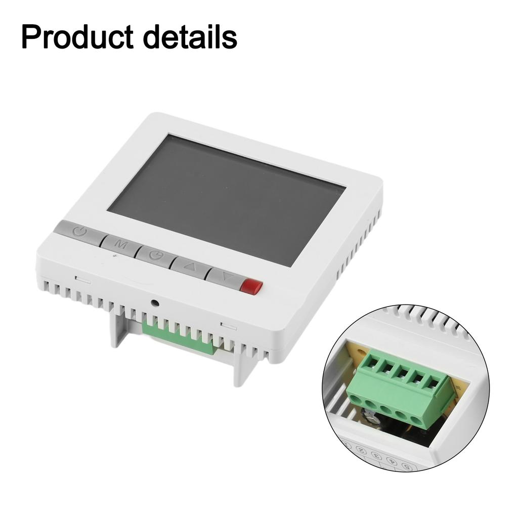 User Friendly LCD Thermostat Panel for Electric and Water Floor Heating Systems Low Temperature Protection Features