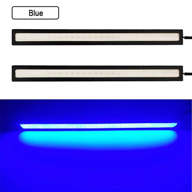 2 PCS Super Bright 17CM LED COB Fog Bulb Car DRL LED Strip Daytime Running Light bar 12V 6500K Auto Interior Styling Lamp