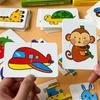 32 Pack Montessori Education Toddler Matching Cards Learning Games for Kids Toys for Kids 2 To 4 Years Old Cartoon Puzzle Baby