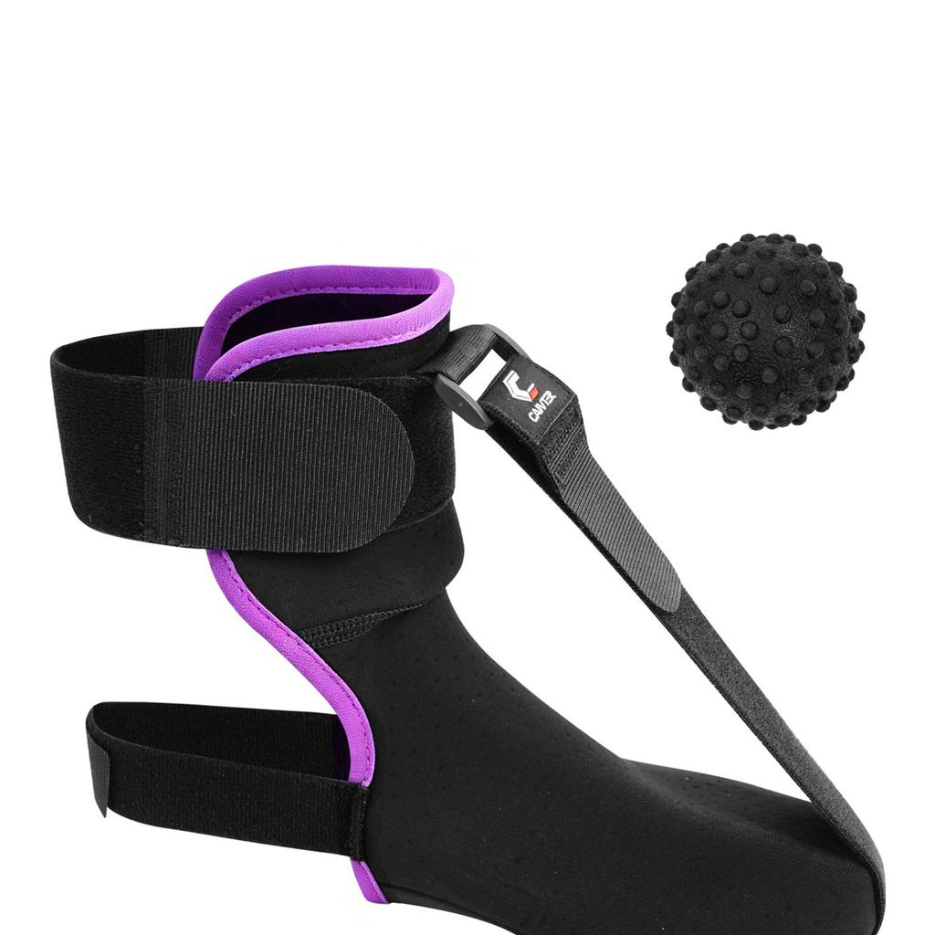 Unisex Adjustable Plantar Fasciitis Night Splint Sock Hook Loop Fastener Massage Ball Tension Relief Alleviate Pain