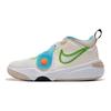 Nike Team Hustle D11 GS Pale Ivory Action Green Kids Sneakers Cream White Sanddrift FN8904-131