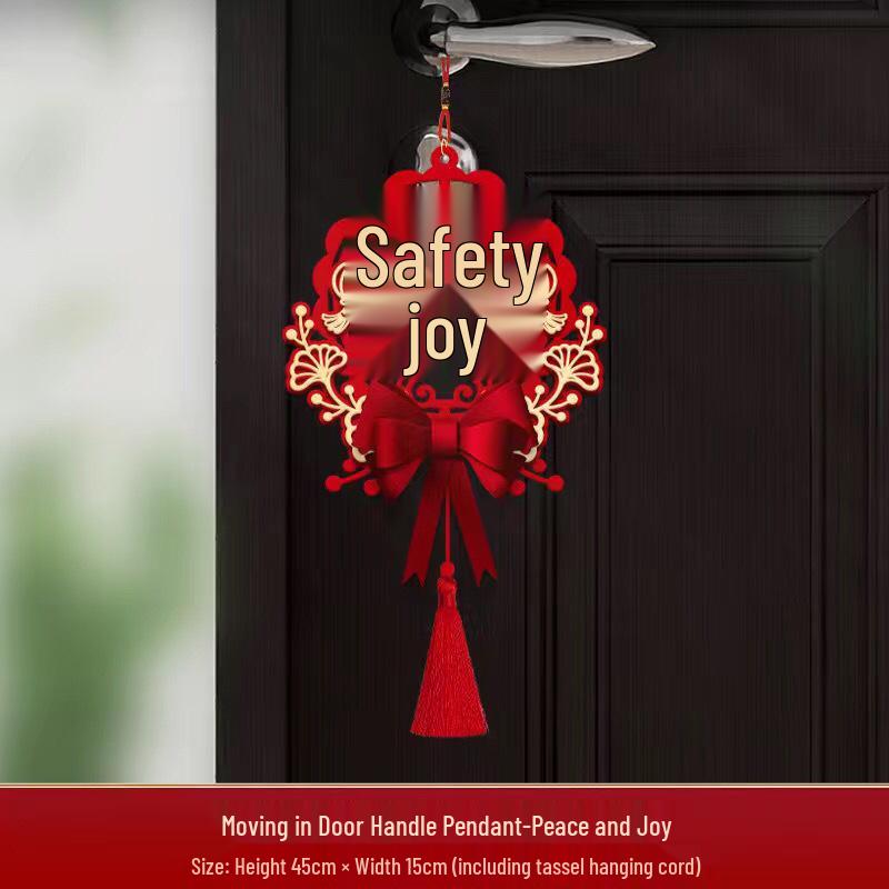 Housewarming Joy: New Home Entrance Door Handle Pendant Set
