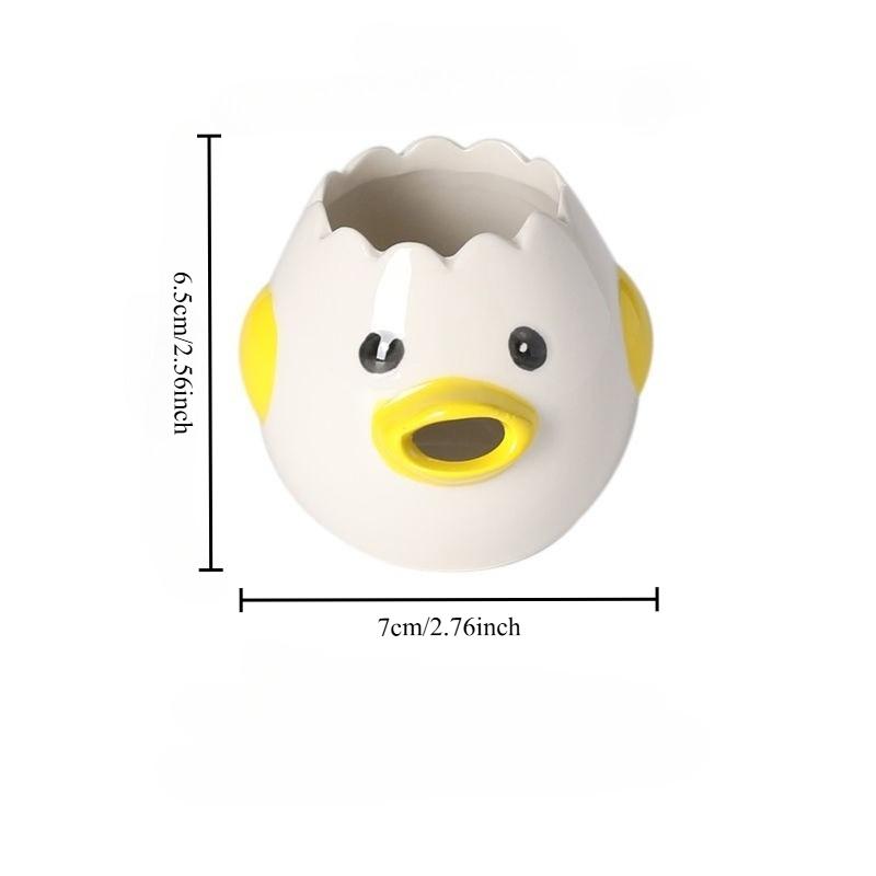 Egg White and Yolk Separator, Kitchen Cute Ceramic Filter Protein Separator  Creative Tool