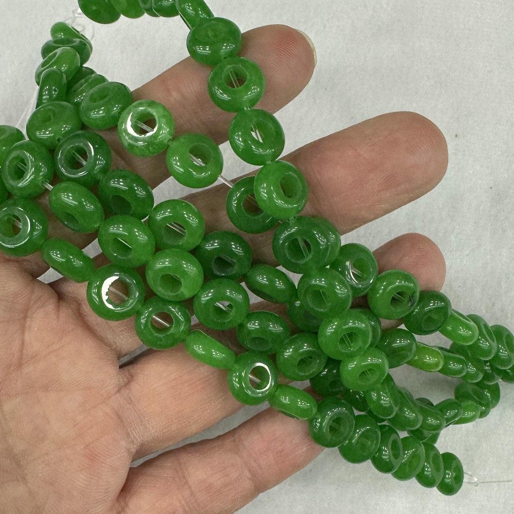 10mm Hollow Round Spacer Beads for DIY Jewelry Crafting
