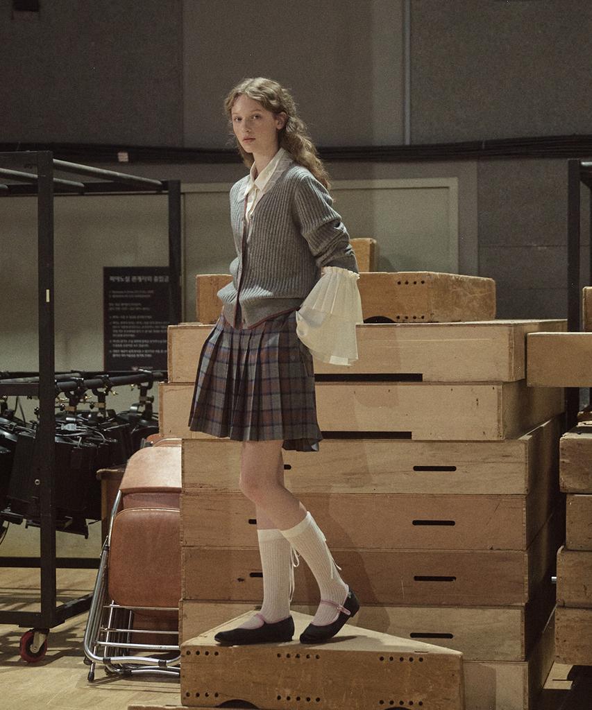 Lagpiswiwedeoweeo Rfh Classic Check Pleats Skirt - 3Color