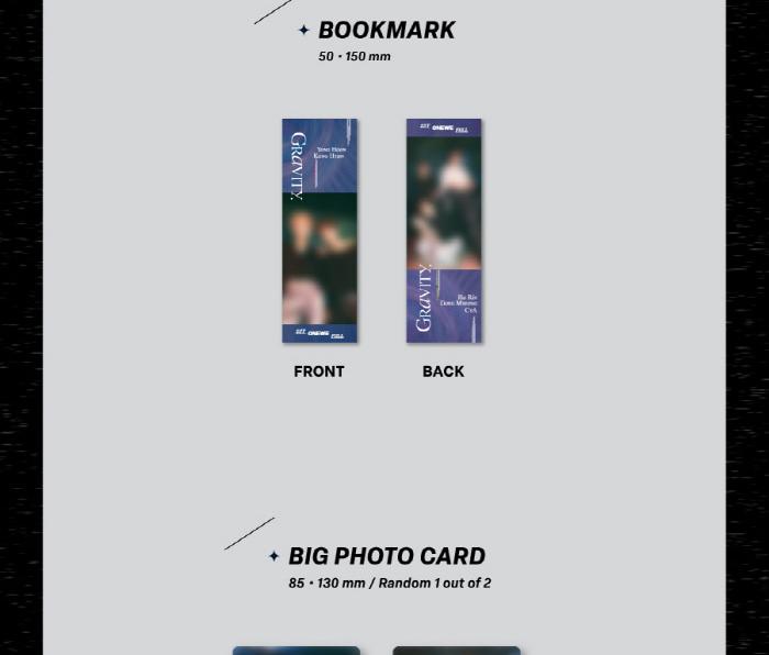 ONEWE [Gravity] 1st English Full Album