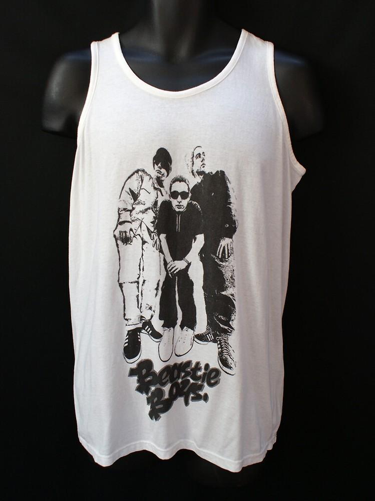 Beastie Boys Hip Hop Rap Punk Rock TSHIRT vest top unisex white S2XL Unisex T-Shirt L