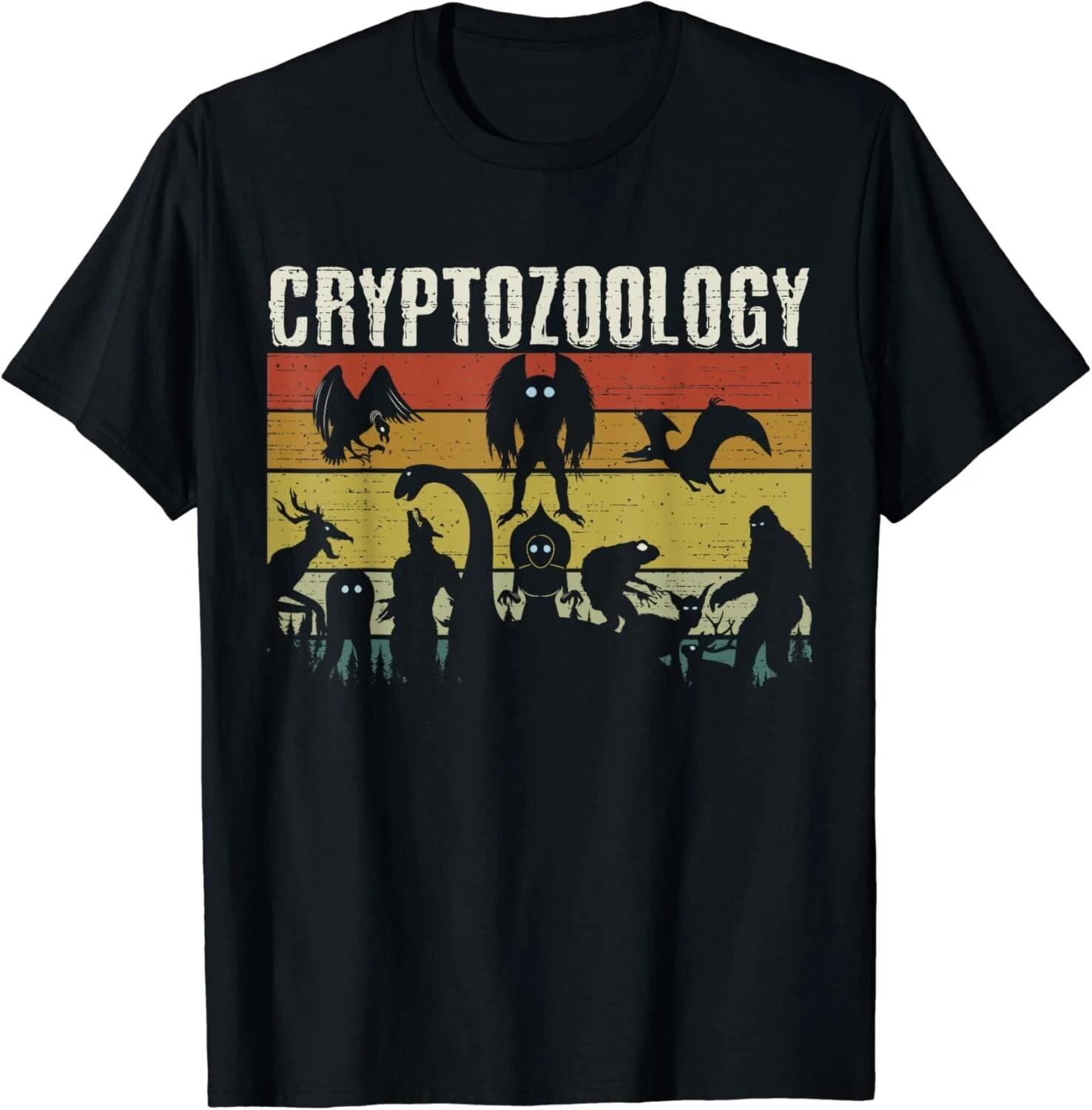 

Cute Cryptid Monsters Bigfoot Mothman Dogman Cryptozoology Gift Unisex T-Shirt M
