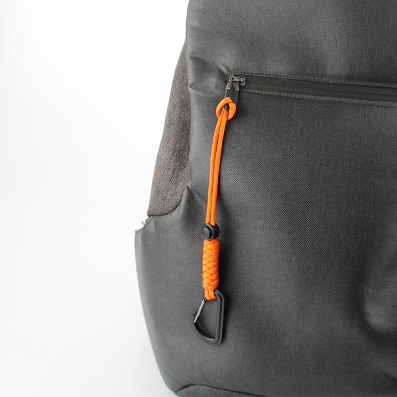Outdoor Tactical Carabiner Keychain: Emergency Paracord Lanyard with Anti-Loss Buckle
