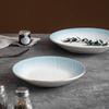 Ceramic Plates 8 Inch Household Blue New High Aesthetic Exquisite Dining Tableware High-class Round Simple Breakfast Dish