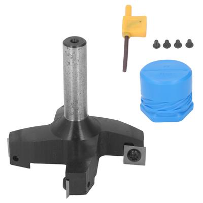 Spoilboard Router Bit 4 Flute 12 Shank High Carbon Steel YG8 Alloy Blade Planing Bit Wood Milling