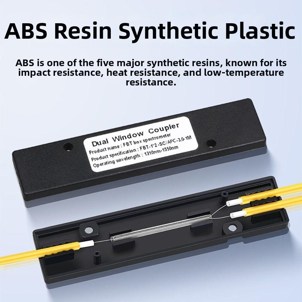 Yellow FTTH Splitter Box Low Loss Fiber Coupler New Fiber Optic Splitter  Computer Accessories