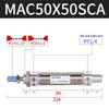 Yadake AIRTAC Stainless Steel Mini Cylinder MAC Series (Sizes: 50X25 to 150X175)