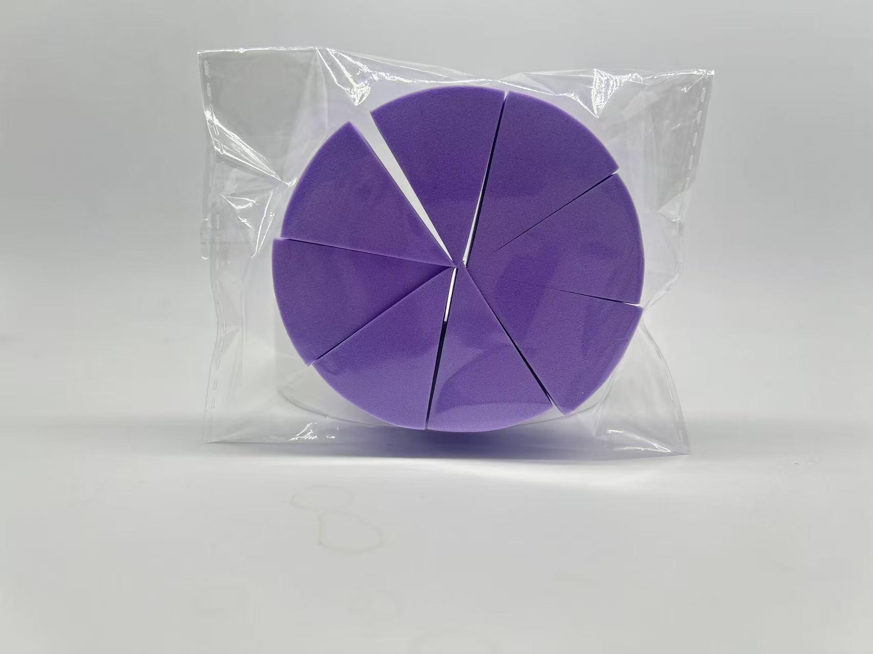 Triangle Disposable Makeup Sponge Puff & False Eyelashes Set