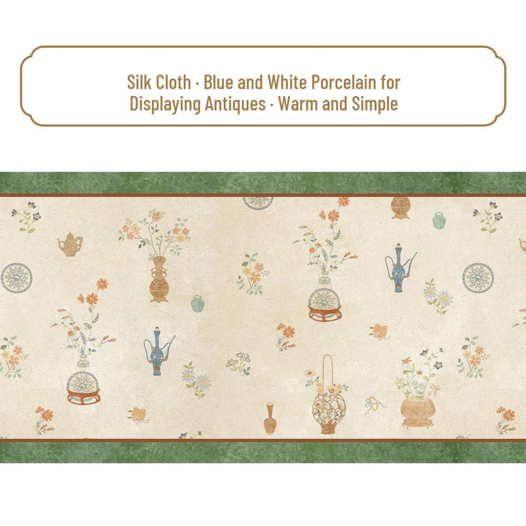 Ten-Meter Silk Scroll Painting Paper with Hard-Tip Pen for Calligraphy, Available in Multiple Styles, Size 34x10 Meters.