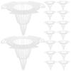 20Pcs Flowerpot Hole Mesh Pads PVC Cone Planter Bottom Net for Drainage Plant Breathable Pots Accessories Flowerpot Accessory