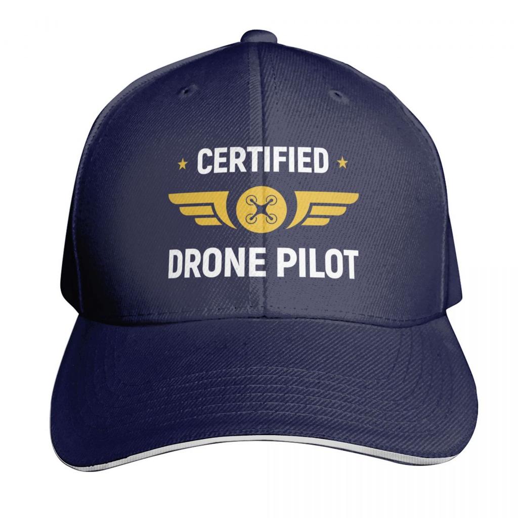 Certified Drone Pilot Baseball Cap Fashionable Dropshipping Trucker Cap Christmas Hat Unisexs Tennis Womens