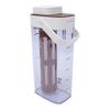 1000ml Cold Brew Coffee Maker Leakage Proof 350 Mesh Filter Cold Brew Pitcher for Home Outdoor White