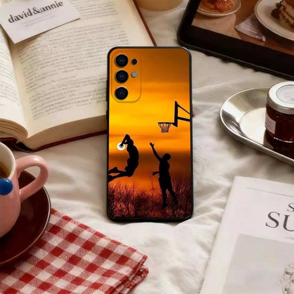 

Sunset Basketball Phone Case Black Silicone Soft For Samsung S25,S24,S21,S22,S23,S30,Ultra,S20,Plus,Fe,Lite Samsung S25ULTRA