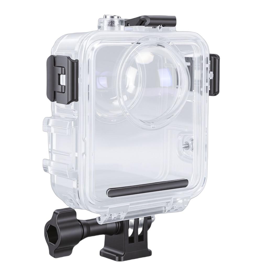 Custodia Impermeabile per Immersioni Adatta per Action Cam MAX2 Cover Guscio Subacqueo con Inserti Antiappannamento per 50M