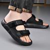 Fashion Spring Summer New Designer Slippers for Men Black Thick Soled Beach Shoes Male Wear-resistant Breathable Casual Men's Flip-flops