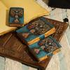 ALCRAFT Blank Spell Book of Shadows Journal with Lock Clasp Antique Handmade Deckle Edge Vintage Paper Leather Bound Jou