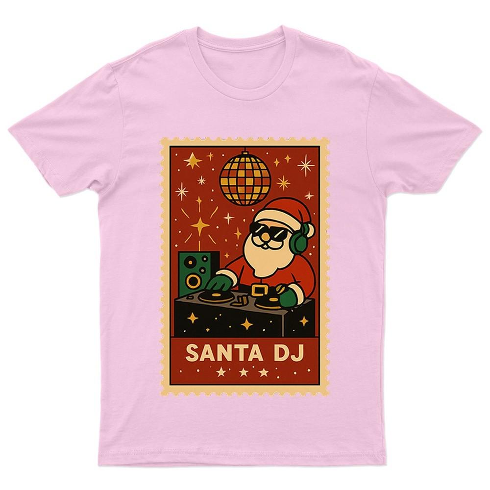 Santa DJ Christmas Retro TShirt Unisex Gift Seasonal Funny Xmas Claus Unisexs