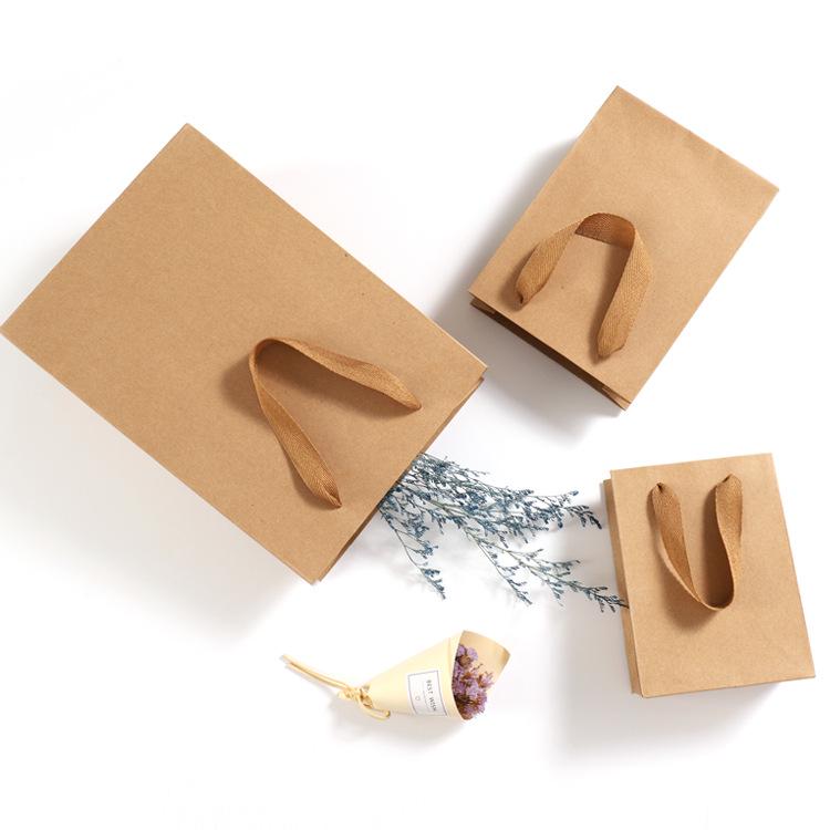 In-Stock Kraft Paper Bag for Women s Clothing, Flowers, and Glasses