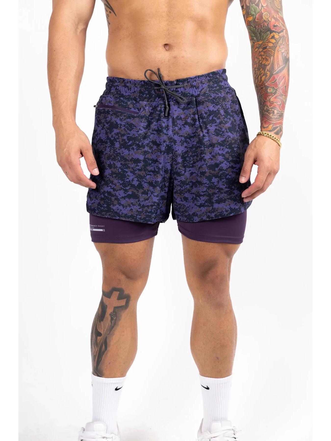 

Мужские спортивные шорты Rawgear камуфляжной расцветки, двухслойные XL